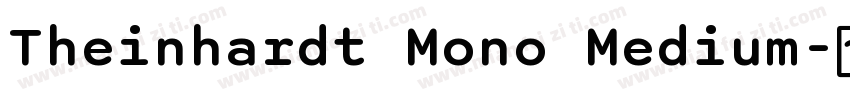 Theinhardt Mono Medium字体转换